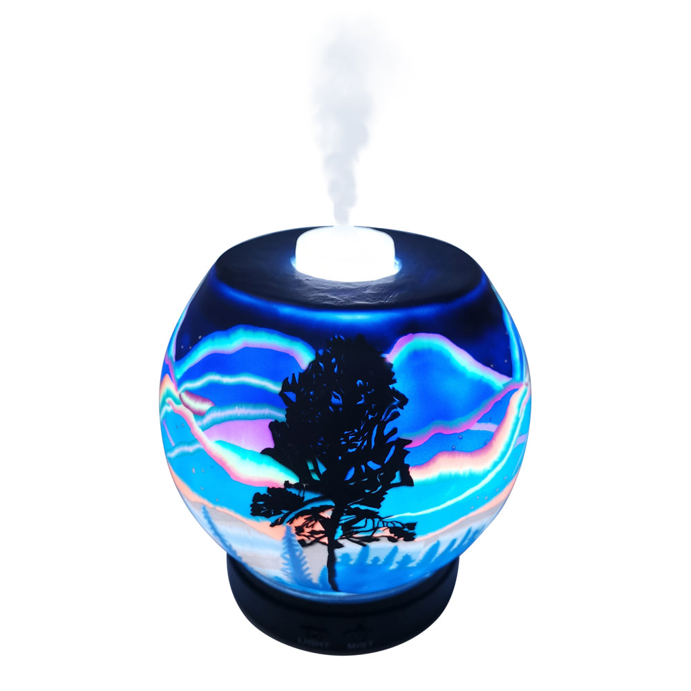 EssentialLitez Handcrafted Ultrasonic Essential Oil Diffusers (Northern Lights )