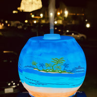 tropical beach decor essential oil diffuser lamp