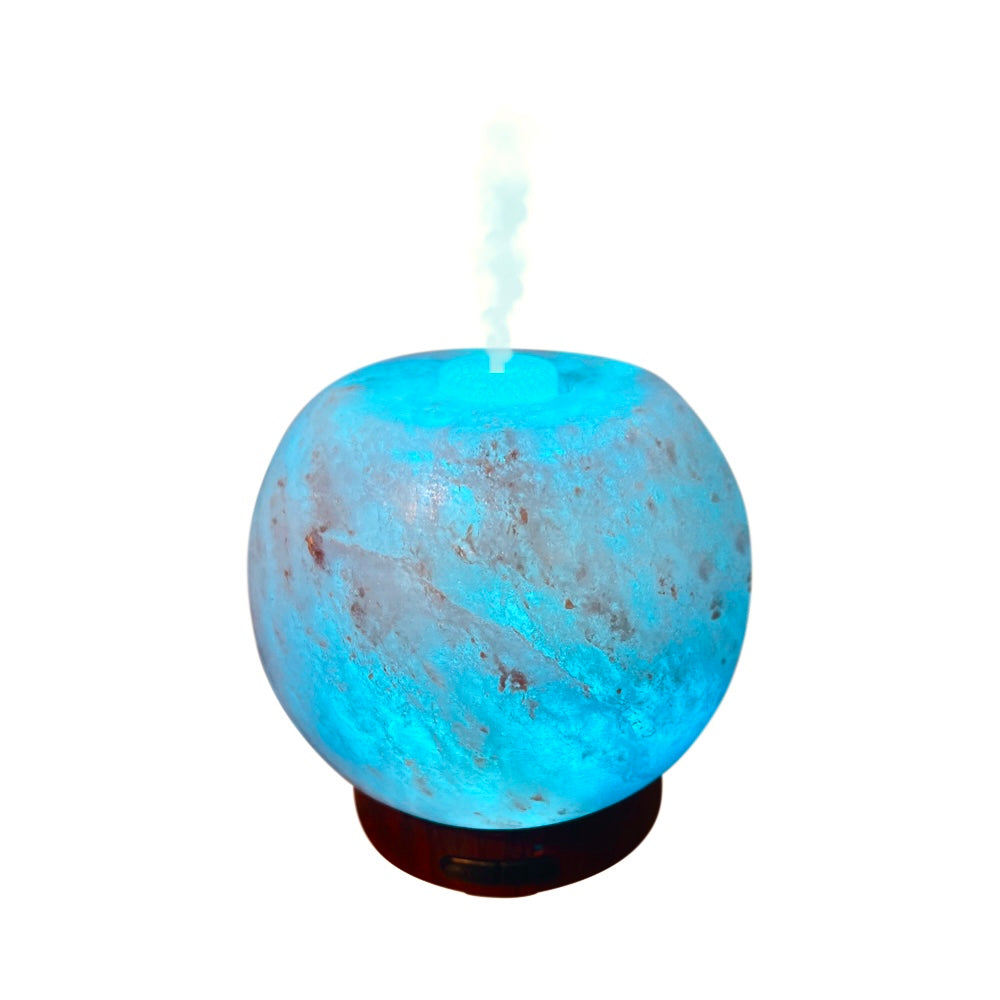 EssentialLitez Ultrasonic Himalayan Salt Bowl Essential Oil Diffuser ( Handmade )
