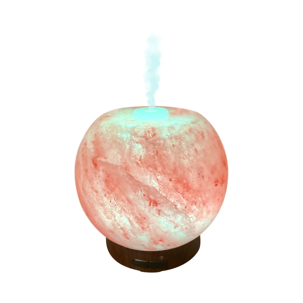 EssentialLitez Ultrasonic Himalayan Salt Bowl Essential Oil Diffuser ( Handmade )