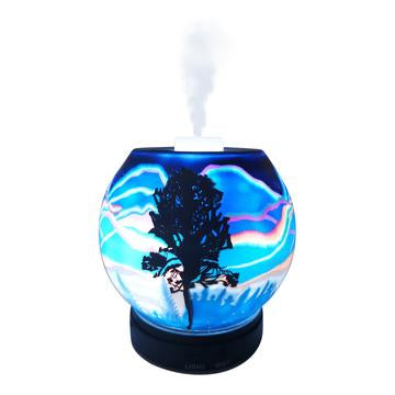 ceramic essential oil diffuser aroma mister glass small cool northern lights