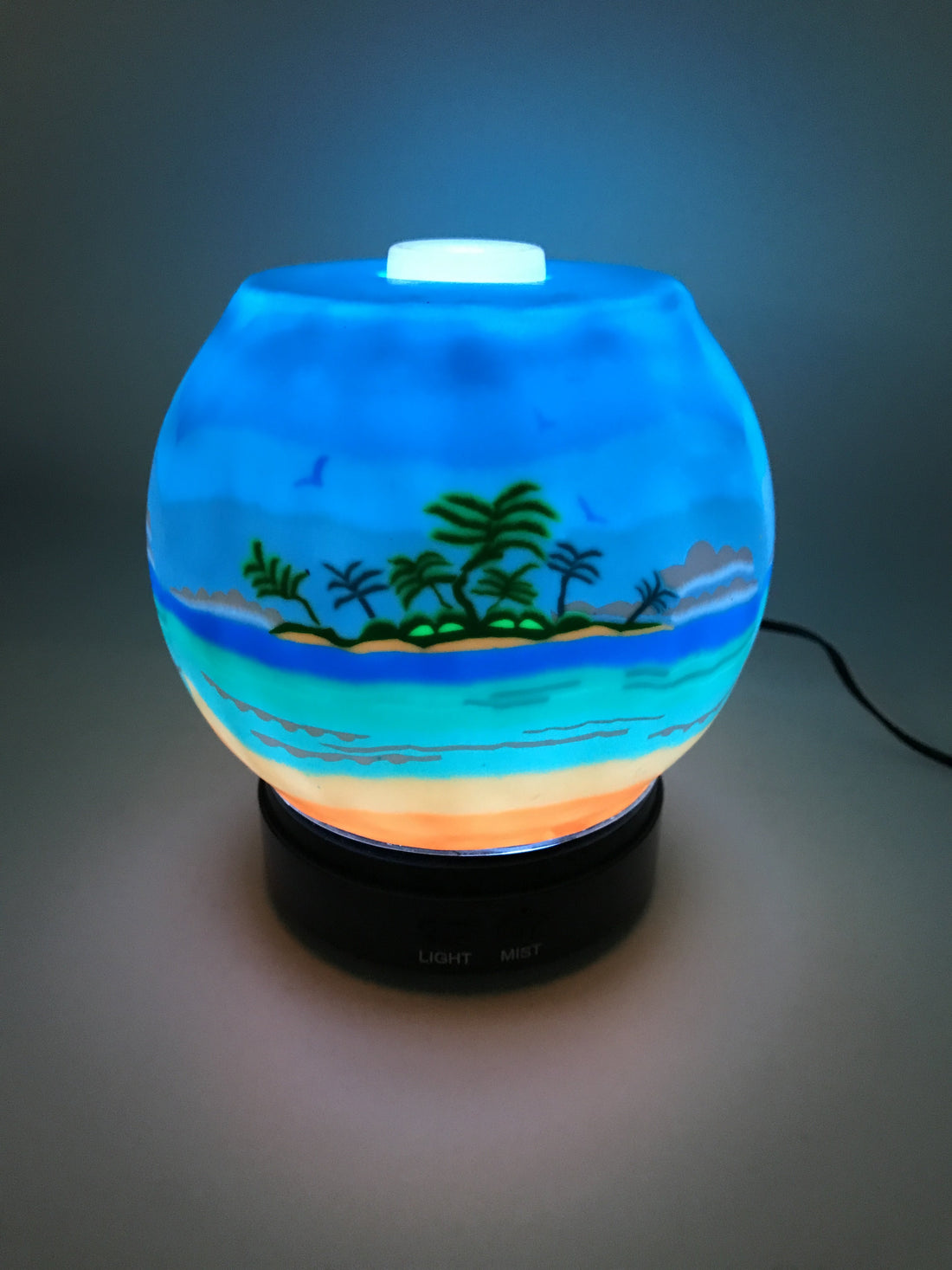 EssentialLitez Handcrafted Ultrasonic Essential Oil Diffusers (Tropical Beach) - himalayancrystallitez.com