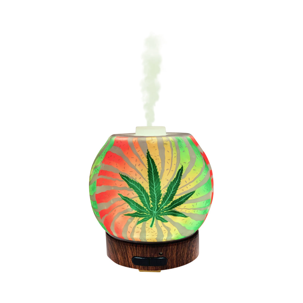 rasta pot leaf essential oil diffuser home decor gift 