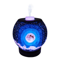 moon essential oil diffuser lamp light night handmade gift celestial 