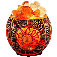 Himalayan CrystalLitez Aromatherapy Salt Lamp with Dimmer Cord (Ethnic Sun) - himalayancrystallitez.com