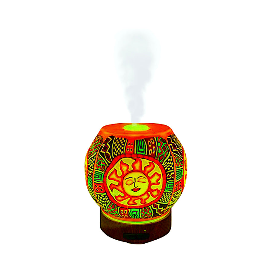 handmade essential oil diffuser sun tribal native decor humidifier candle warmer