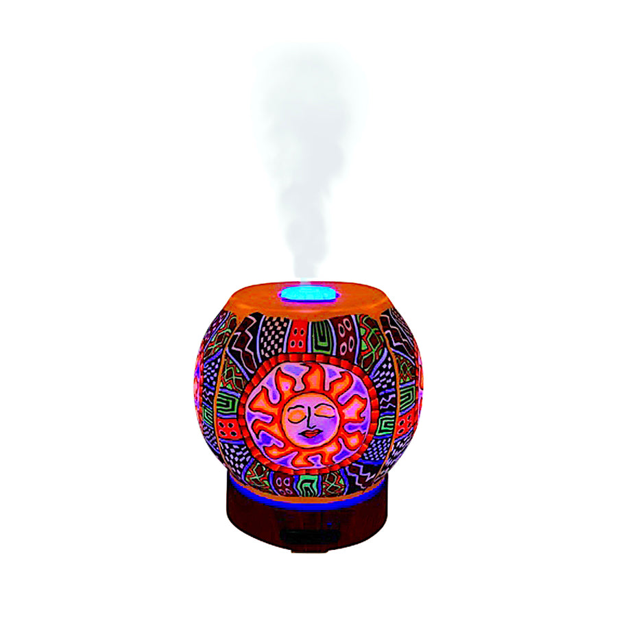 EssentialLitez Handcrafted Ultrasonic Essential Oil Diffusers (Tribal Sun)
