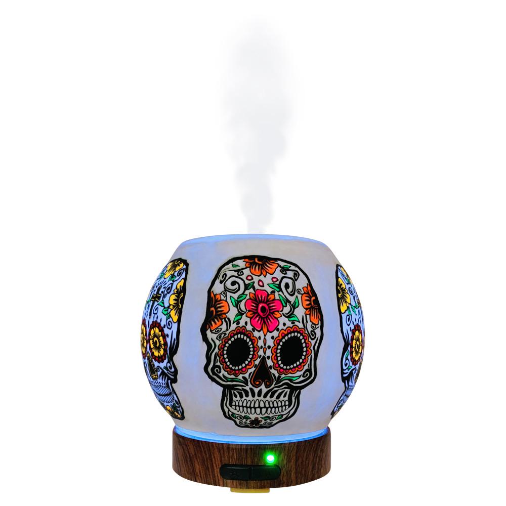 EssentialLitez Handcrafted Ultrasonic Essential Oil Diffusers (Sugar Skull)